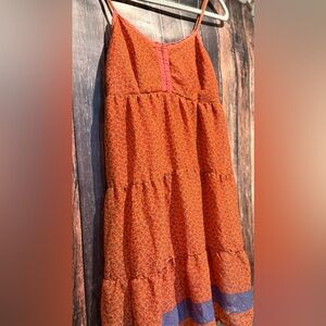 Mossimo Supply Co. Orange Floral Sun Dress